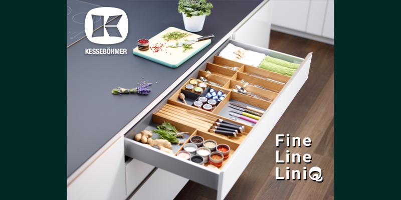 Деревянная гармония в каждом ящике: как FineLine LiniQ превращает хаос в эстетику Kessebohmer в России